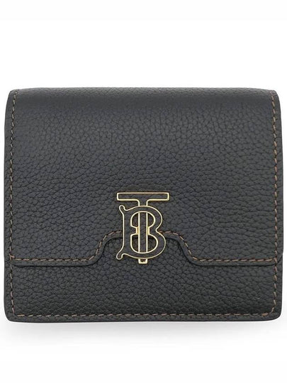 TB Grainy Leather Half Wallet Black - BURBERRY - BALAAN 2