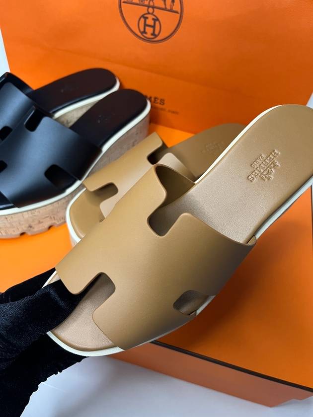 Eze 30 Calfskin Sandals Naturel Brown - HERMES - BALAAN 4