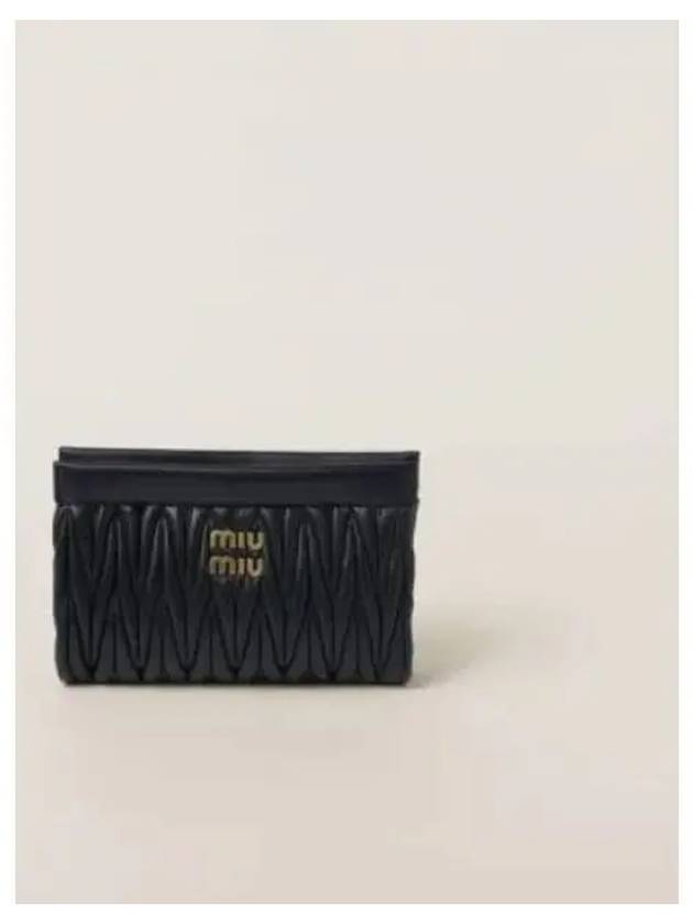 Matelasse Nappa Leather Clutch Bag Black - MIU MIU - BALAAN 2