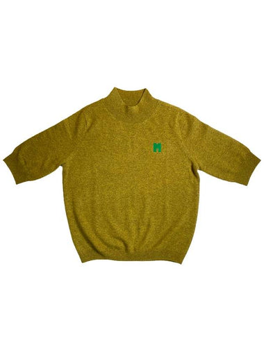 100% cashmere short sleeve Olive green - MILESANDMILESANDMILES - BALAAN 1