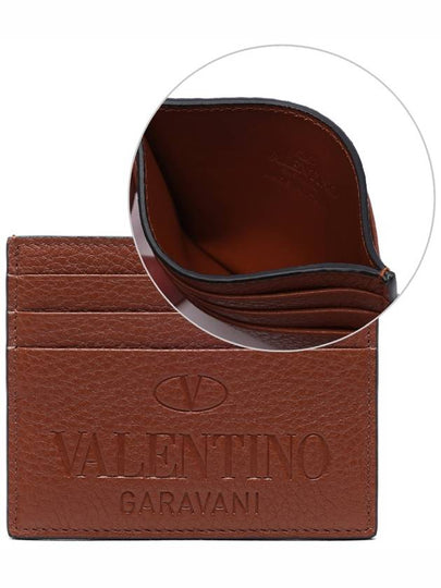 Logo Identity Card Wallet Brown - VALENTINO - BALAAN 2