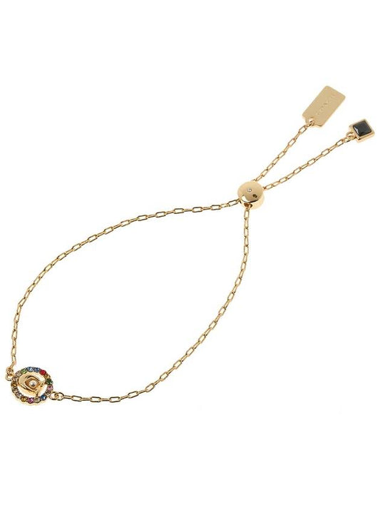 Signature Crystal Slider Bracelet Gold - COACH - BALAAN 2