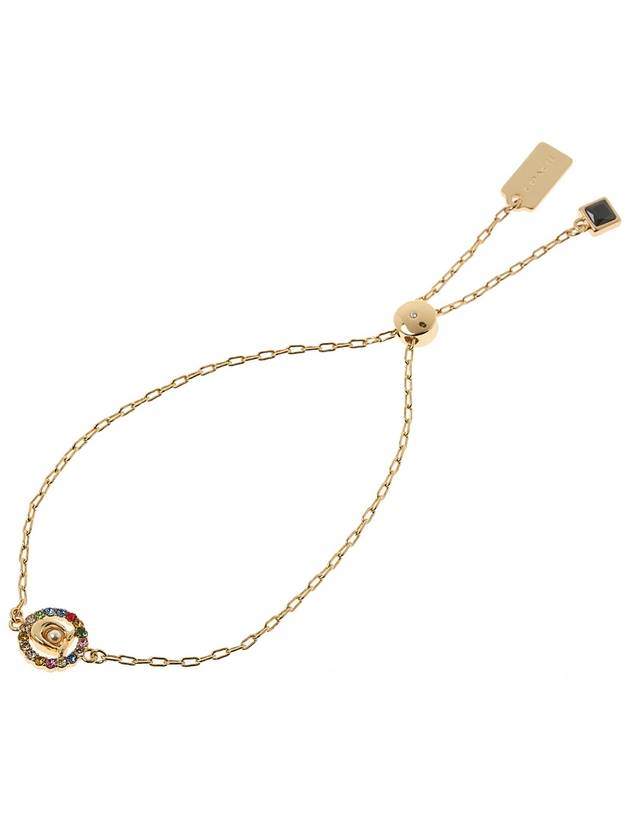 Signature Crystal Slider Bracelet Gold - COACH - BALAAN 9