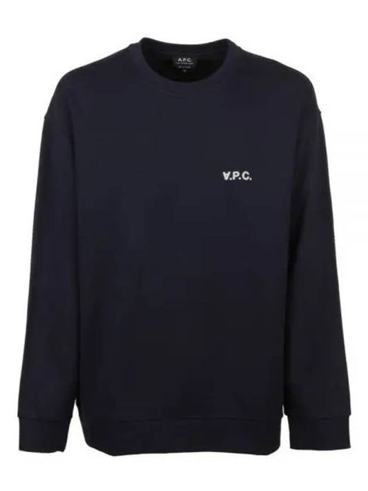 Clint Chest Logo Sweatshirt Navy - A.P.C. - BALAAN 2