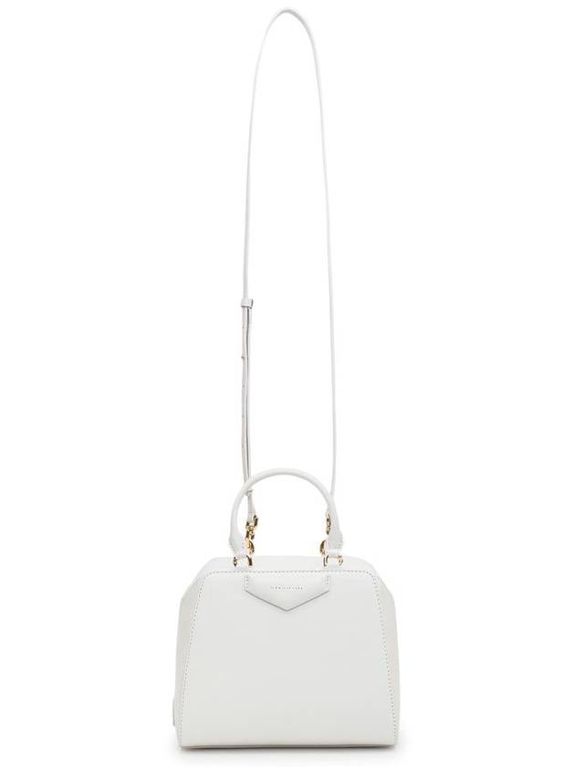 Antigona Cube Leather Mini Bag White - GIVENCHY - BALAAN 3