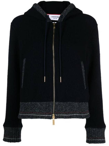 hooded sweatshirt FJT349AJ0100 415 NAVY - THOM BROWNE - BALAAN 1