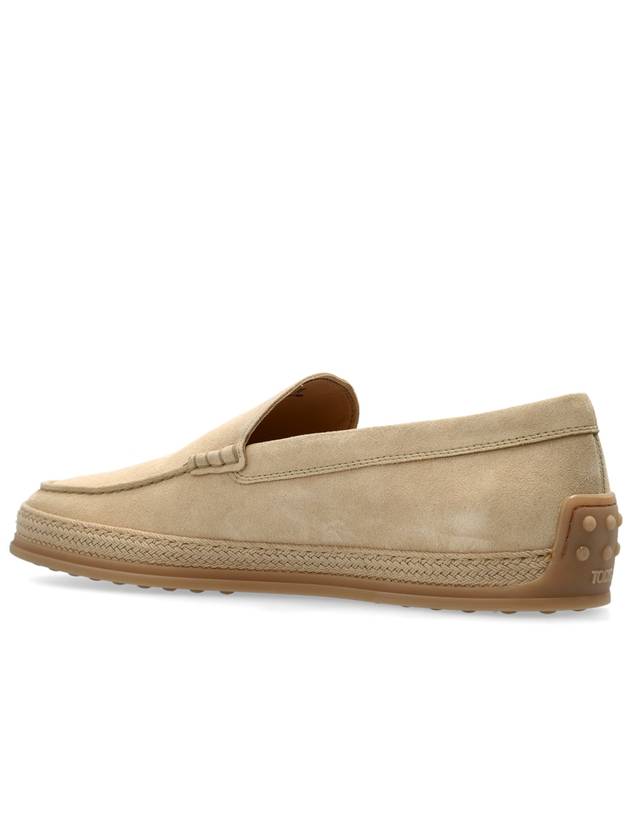 Tod’s Suede Shoes Type Loafers, Men's, Cream - TOD'S - BALAAN 5