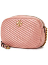 Kira Chevron Camera Shoulder Bag Pink - TORY BURCH - BALAAN 3