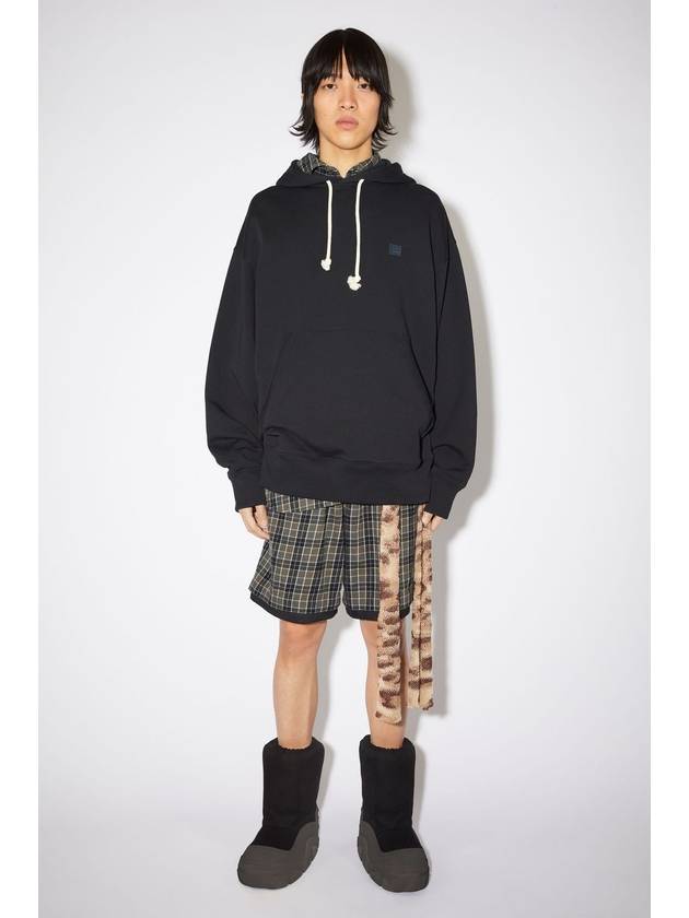 Nash Face Patch Hoodie Black - ACNE STUDIOS - BALAAN 4