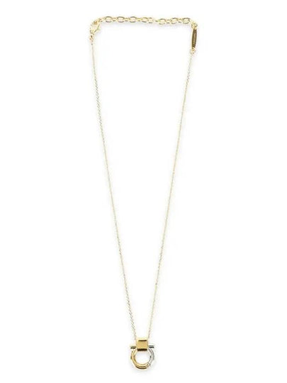 Gancini Pendant Necklace Gold - SALVATORE FERRAGAMO - BALAAN 2