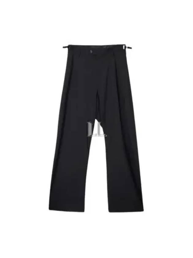 Waist Buckle Strap Straight Pants Black - BALENCIAGA - BALAAN 2