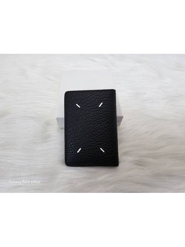 Bovine Leather Card Wallet Black - MAISON MARGIELA - BALAAN 6