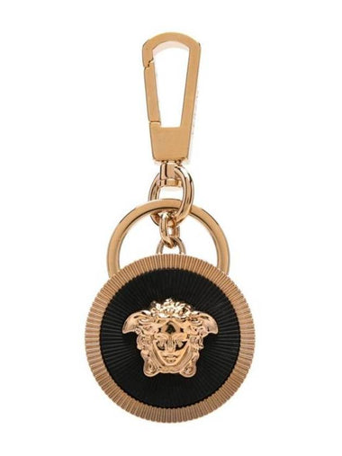 Medusa Face Keyring Gold Black - VERSACE - BALAAN 1