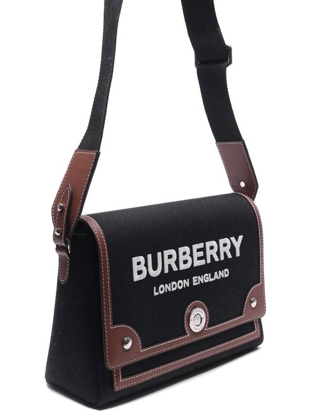 Horseferry Motif Canvas Note Crossbody Bag Black - BURBERRY - BALAAN 4