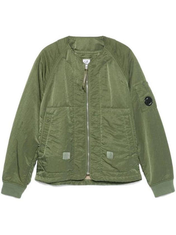 Nylon B Lined Bomber Jacket Green - CP COMPANY - BALAAN 1