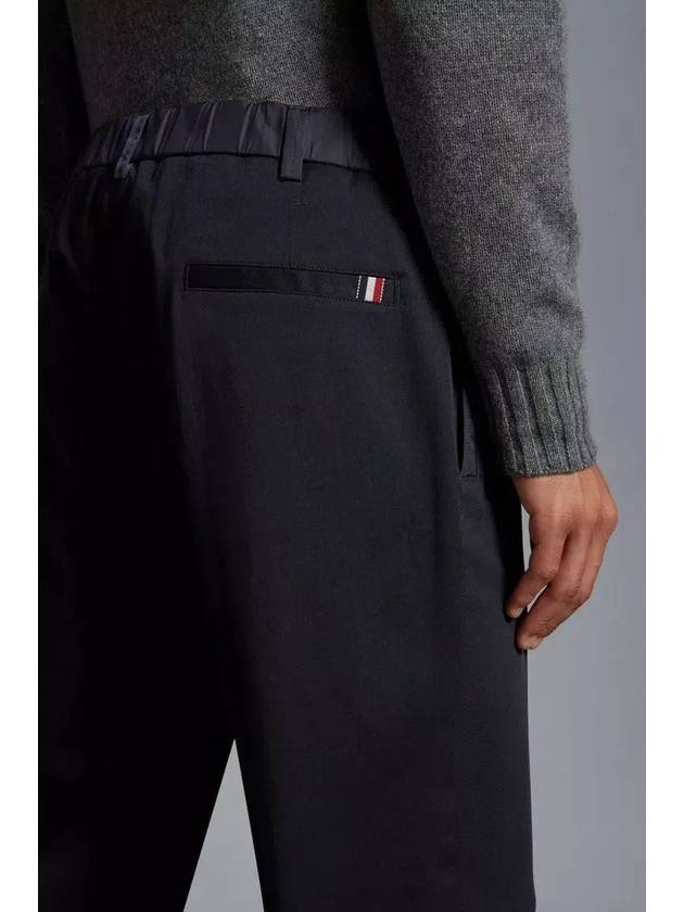 Gavardine Straight Pants Night Blue - MONCLER - BALAAN 6