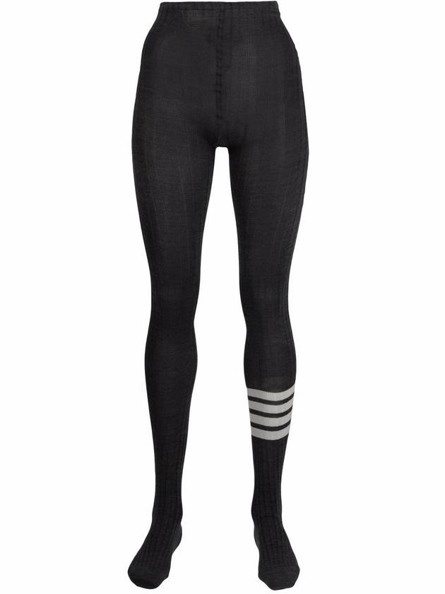 Fine Merino Wool Leggings Medium Gray - THOM BROWNE - BALAAN 2