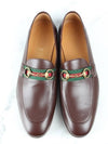 Horsebit Web Leather Loafer 8 270 - GUCCI - BALAAN 8