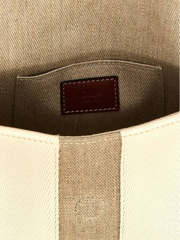 Woody Canvas Belt Bag Beige Brown - CHLOE - BALAAN 5