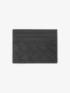 Intrecciato Leather Card Wallet Thunder - BOTTEGA VENETA - BALAAN 2