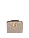 Chevron Half Wallet Grey - TORY BURCH - BALAAN 1