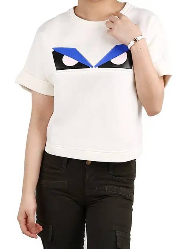 Monster Neoprene Short Sleeve Sweatshirt - FENDI - BALAAN 2