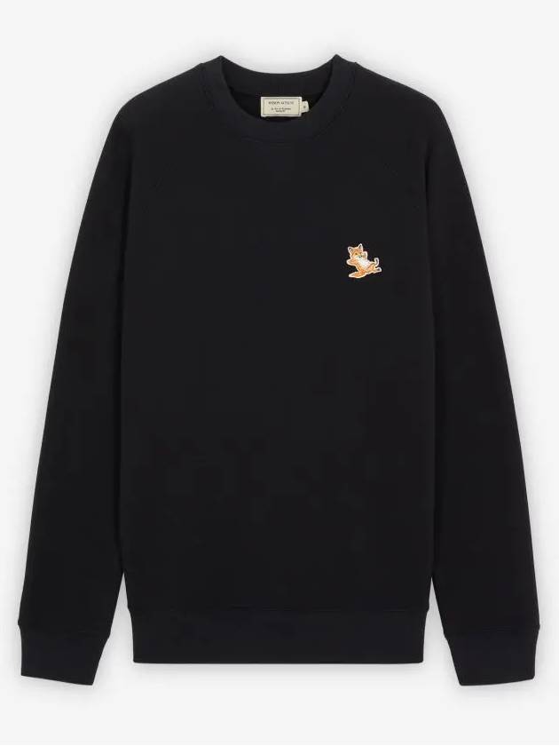 Chillax Fox Patch Classic Sweatshirt Black - MAISON KITSUNE - BALAAN 2