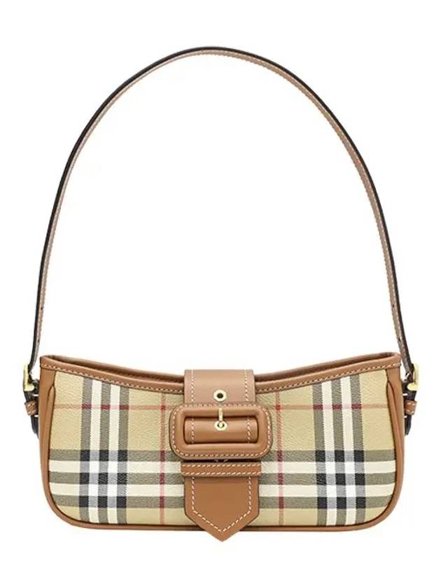 Buckle Strap Check Sling Shoulder Bag Beige - BURBERRY - BALAAN 2