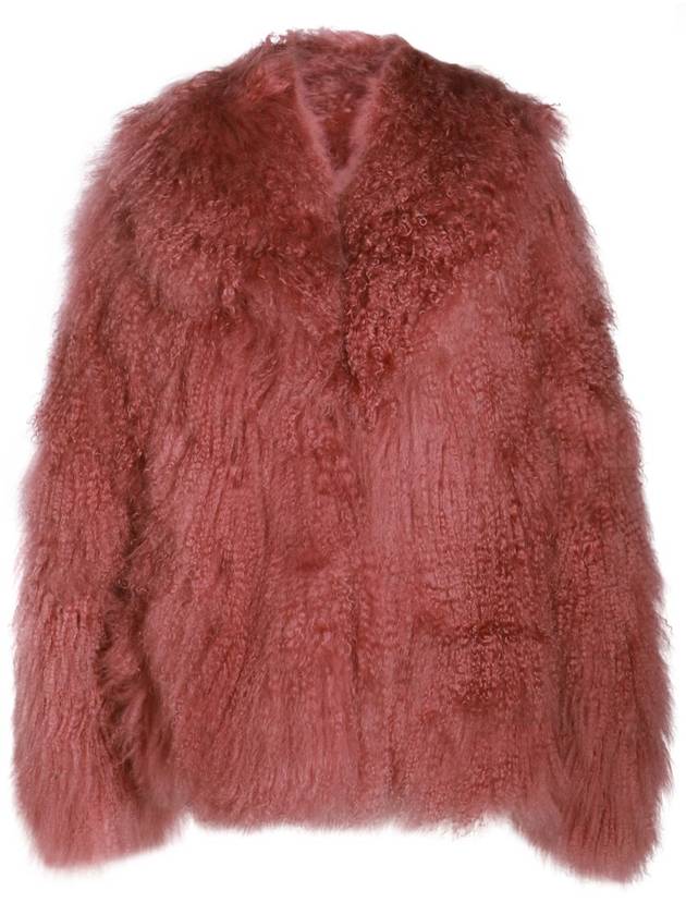 The Attico Pink Viscose Fur Jacket - THE ATTICO - BALAAN 1