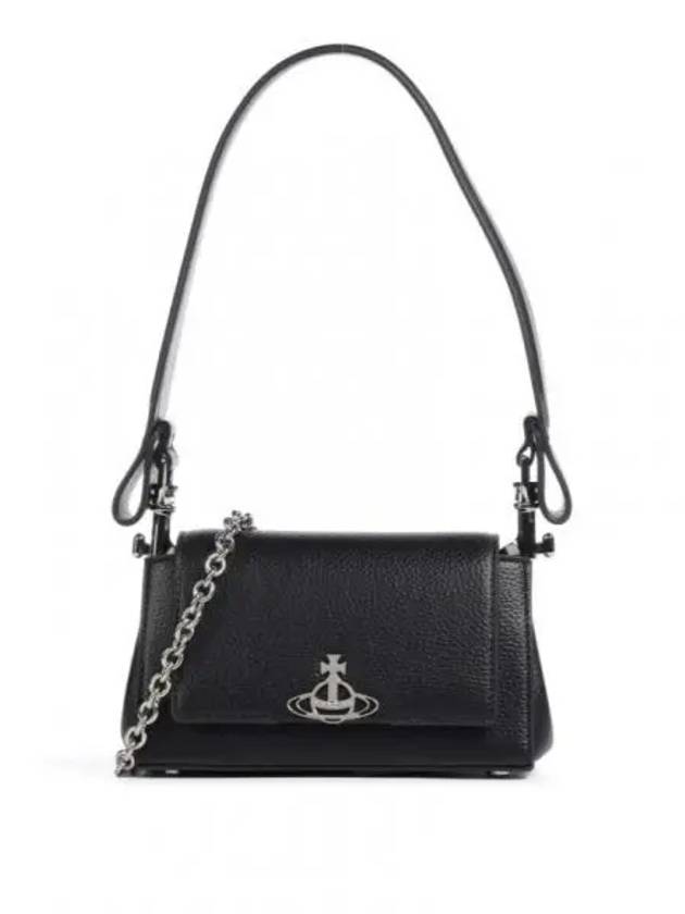 ORB Logo Shoulder Bag Black - VIVIENNE WESTWOOD - BALAAN 2