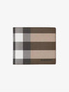 Check Canvas Half Wallet Beige - BURBERRY - BALAAN 4