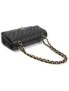 A01112 Black Caviar Gold Chain Classic Medium Flap Shoulder Bag No 25 - CHANEL - BALAAN 5