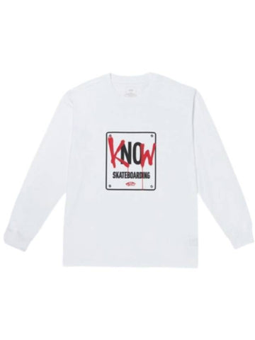 Go Skate Long Sleeve T-Shirt White - VANS - BALAAN 1