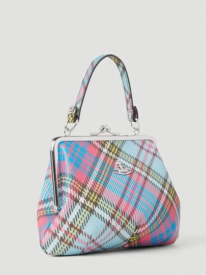 Granny Frame Check of Plaque Pulse Tote Bag - VIVIENNE WESTWOOD - BALAAN 2