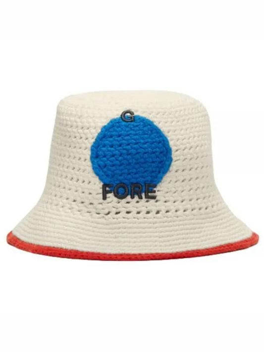 Circle Crochet Bucket Hat White - G/FORE - BALAAN 2