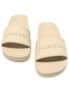 Balenciaga 707094 Sand Beige Rubber Pool Clog Slides Women s Sandals 38 - BALENCIAGA - BALAAN 1