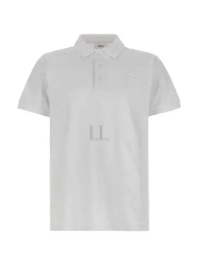 Embroidery Logo Short Sleeve Polo Shirt White - BALLY - BALAAN 2