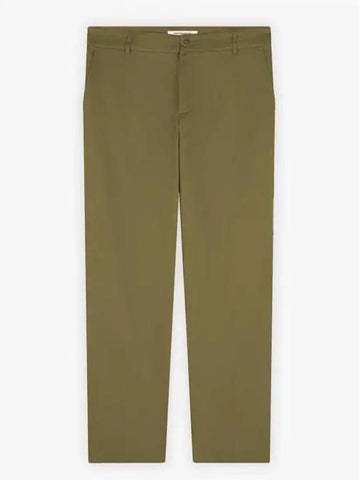 24SS Logo Classic Chino Pants Khaki - MAISON KITSUNE - BALAAN 1