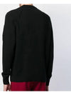 Lens Wappen Crew Neck Knit Top Black - CP COMPANY - BALAAN 6