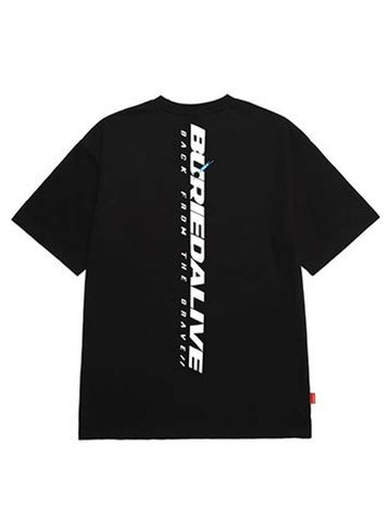 Bar New Logo Short Sleeve T-Shirt Black - BURIED ALIVE - BALAAN 1