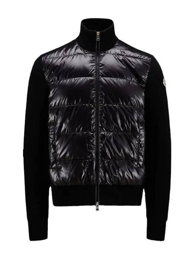 graphic padded wool cardigan black - MONCLER - BALAAN 2