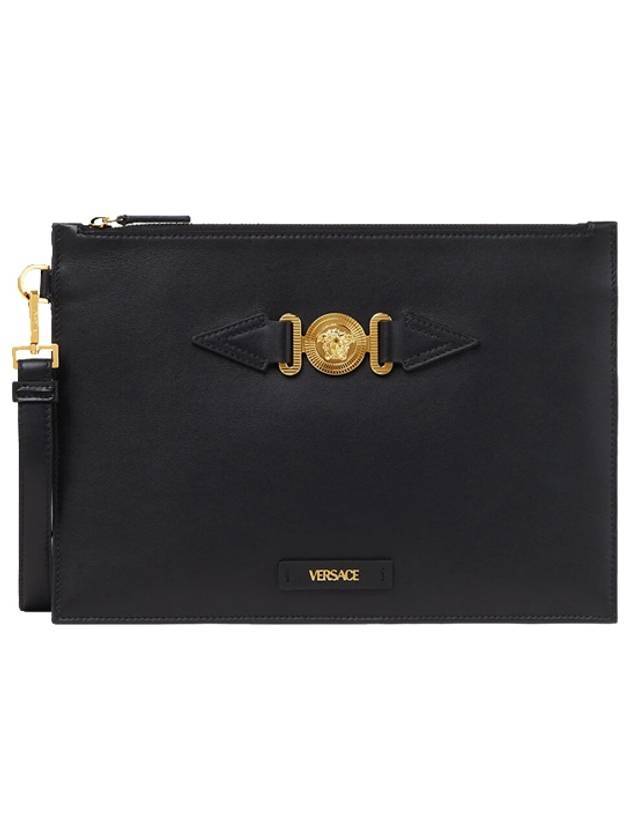 Medusa Biggie Clutch Bag Black - VERSACE - BALAAN 1