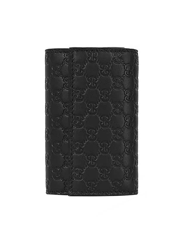 Microssima GG Bifold Silver Key Holder Black - GUCCI - BALAAN 1