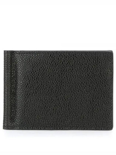 Men's Three Stripes Tab Classic Money Clip Card Wallet Black - THOM BROWNE - BALAAN 2