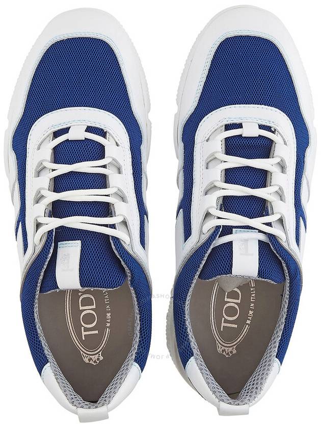 Tods Men's White Leather Lace-Up Low-Top Sneakers, Brand Size 6 ( US Size 7 ) - TOD'S - BALAAN 3