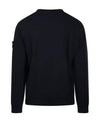 Wappen Patch Crew Neck Cotton Sweatshirt Black - STONE ISLAND - BALAAN 3