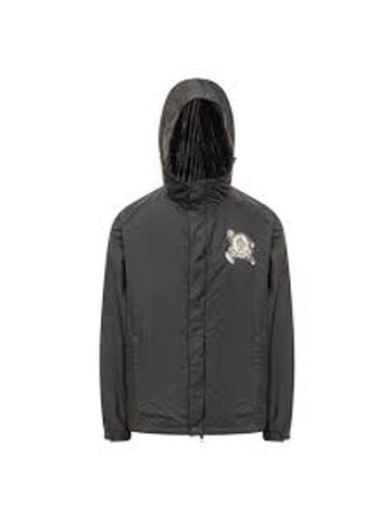 Guirre Rain Jacket Black - MONCLER - BALAAN 1