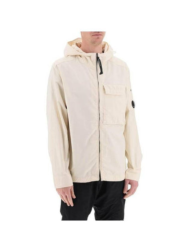 Ottoman Hooded Long Sleeve Shirt Beige - CP COMPANY - BALAAN 1