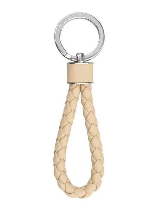 Intrecciato Weaving Key Holder Porridge - BOTTEGA VENETA - BALAAN.