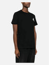 Logo Print Cotton Short Sleeve T-Shirt Black - ISABEL MARANT - BALAAN 3